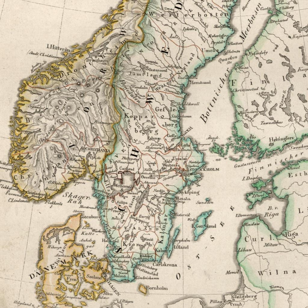 Kart over gamle Finland