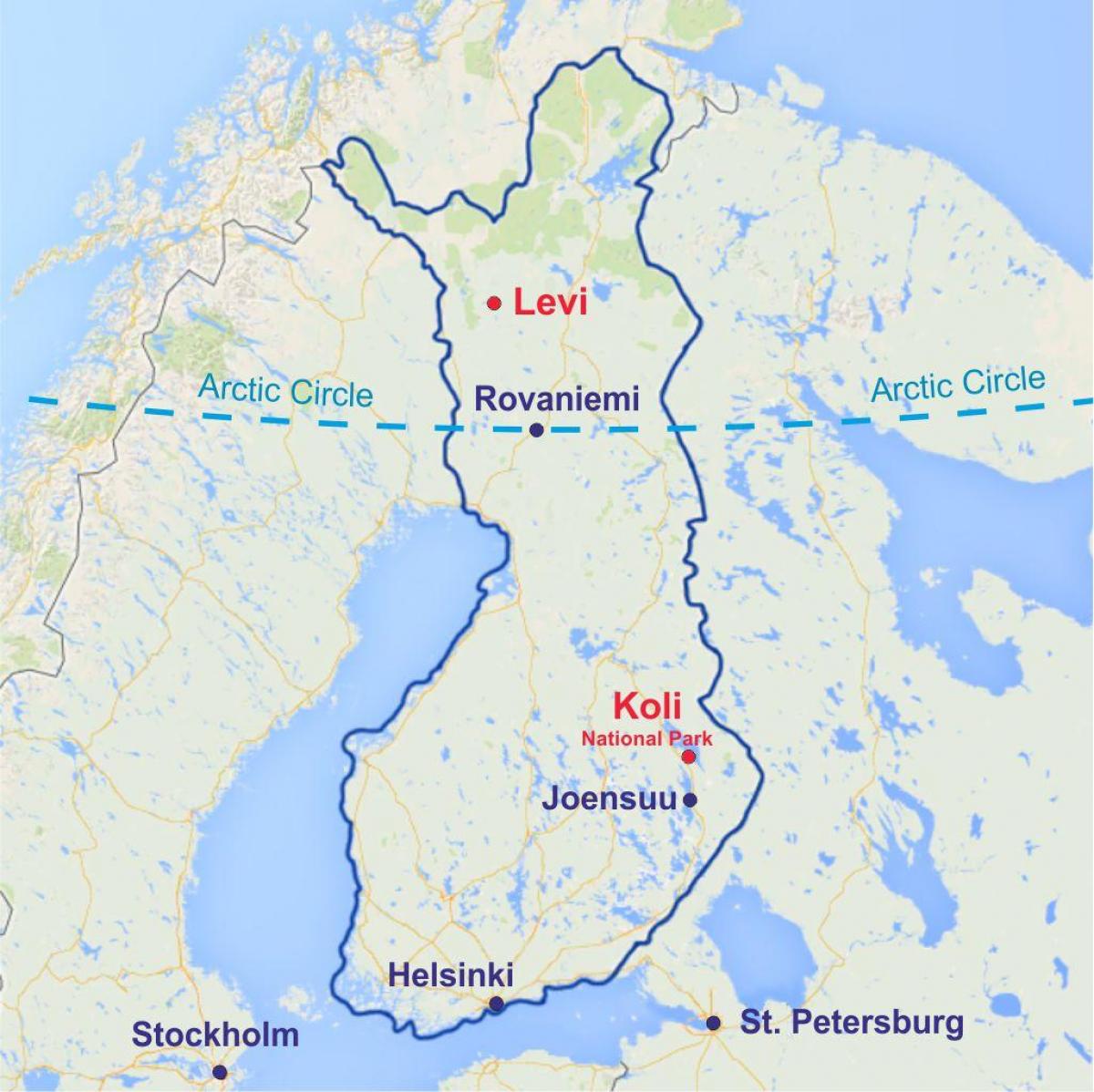 Finland levi kart