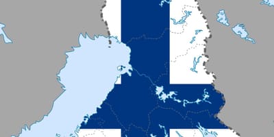 Finland kart flagg