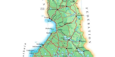 Kart over Finland høyde