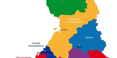 Finland provinser kart