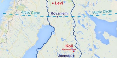 Rovaniemi, Finland kart