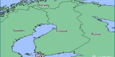 Kart av turku, Finland